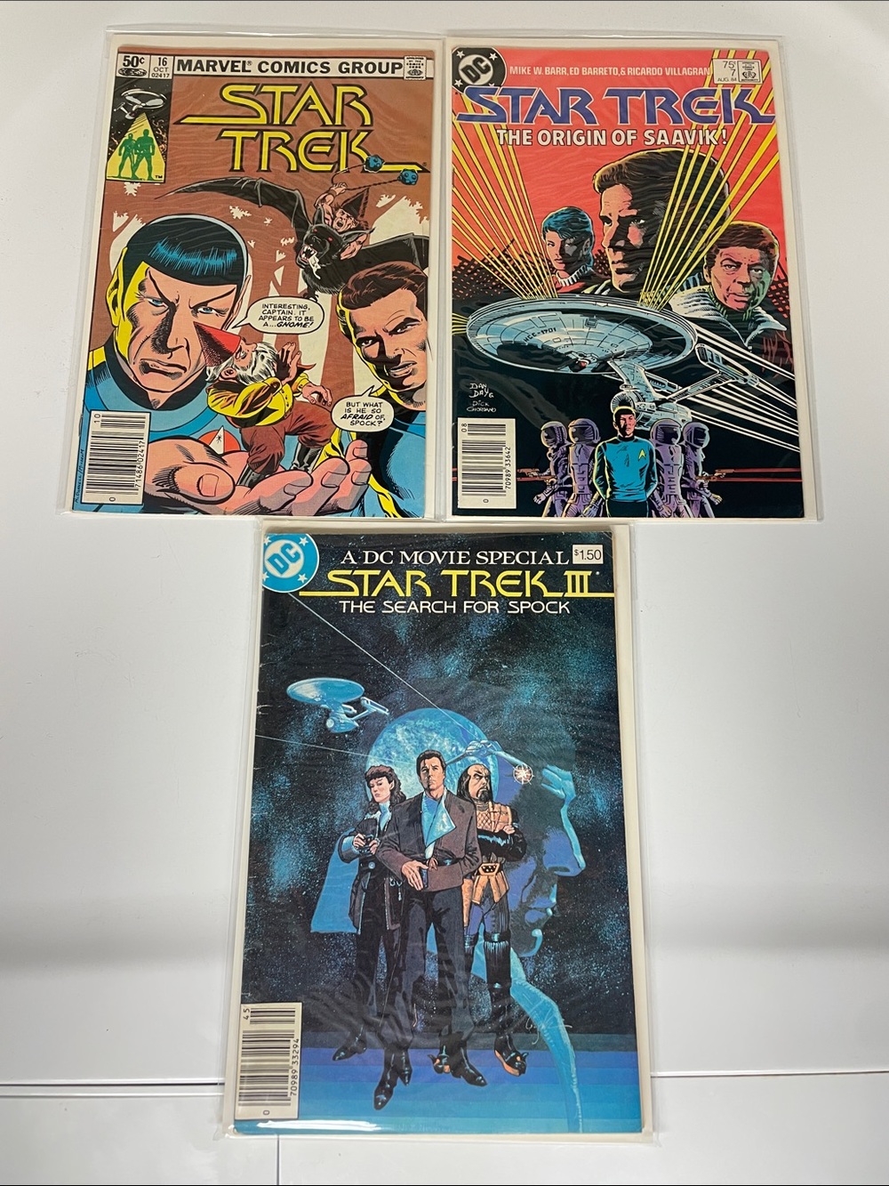 Star Trek comic books by Marvel and DC vintage